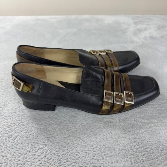 John Fluevog Black and Brown Women's Shoes Size 7 US - Picture 2 of 13